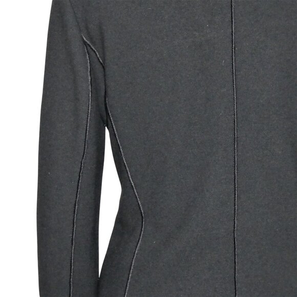 Hauber Black and white floral front wool Blend Knit Blazer Size 8 - Picture 2 of 13